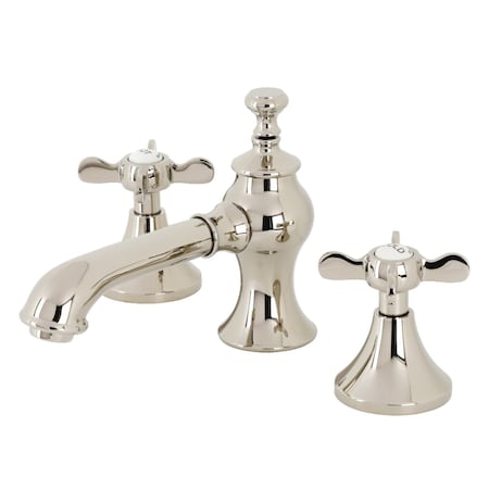 Kingston Brass KC7066BEX Essex 8" Widespread Bathroom Faucet, Polished Nickel KC7066BEX